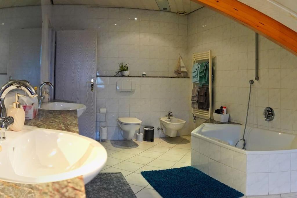 Grosse, Helle Wohnung Fuer Bis Zu 6 Personen Weinheim Buitenkant foto